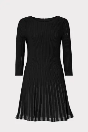 Tabitha Sheer Godet Mini Dress Brunch Glow Modern Appeal