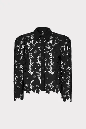 June Roja Lace Top Classic Crewneck Design