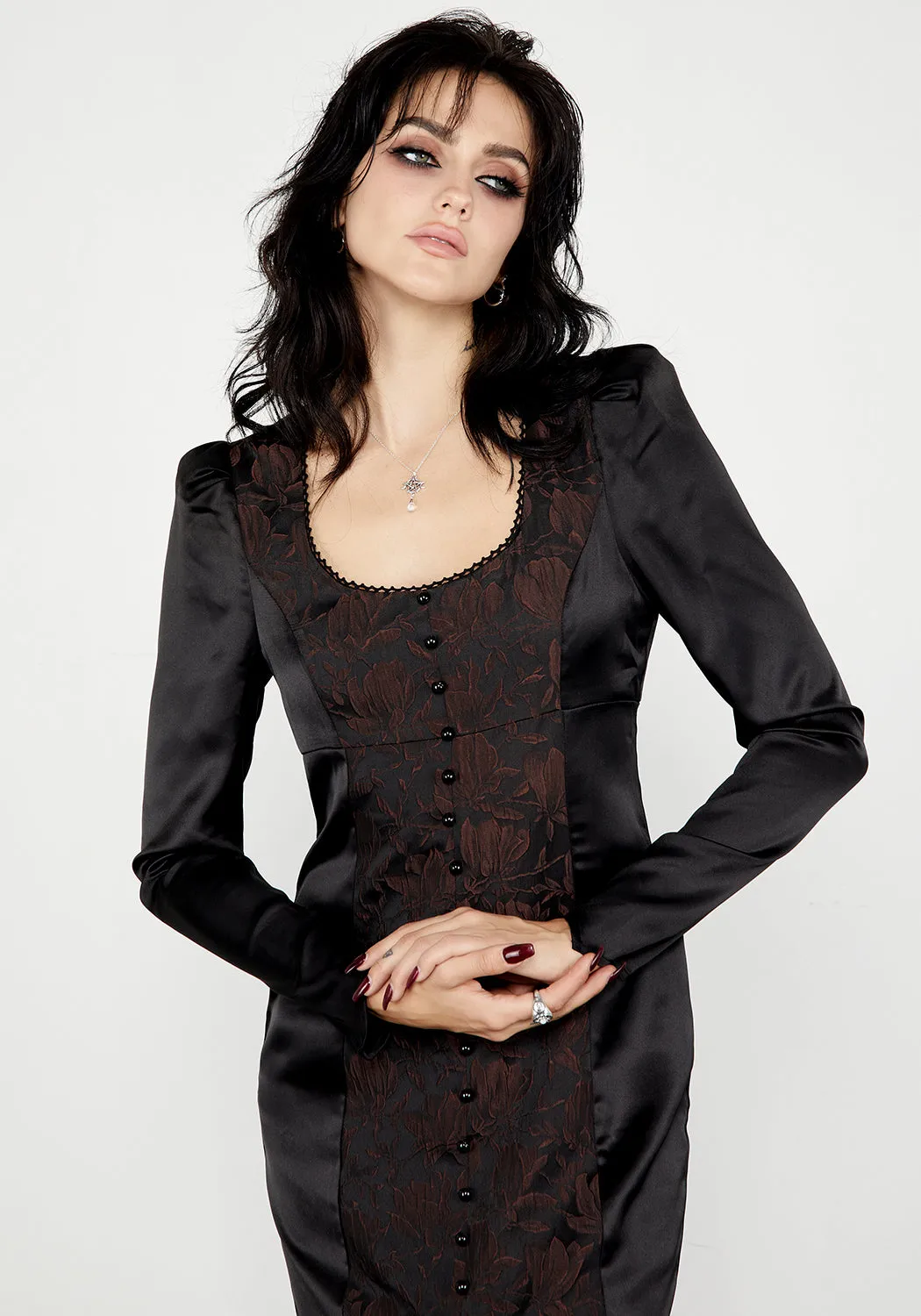 Emmeline Jacquard Dress Trend Glow Earth Colors