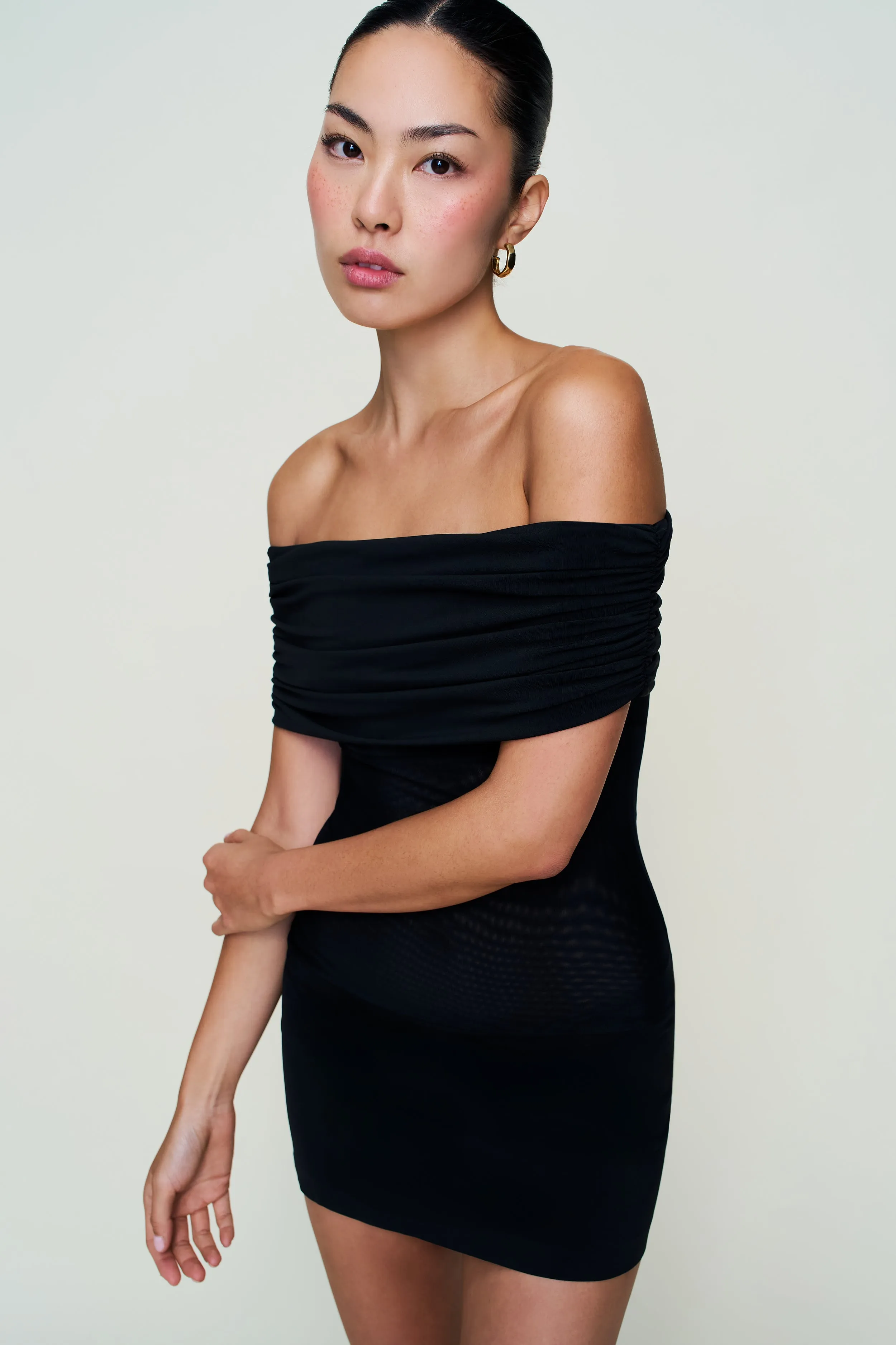 Delicate Details Talia Mesh Mini Dress