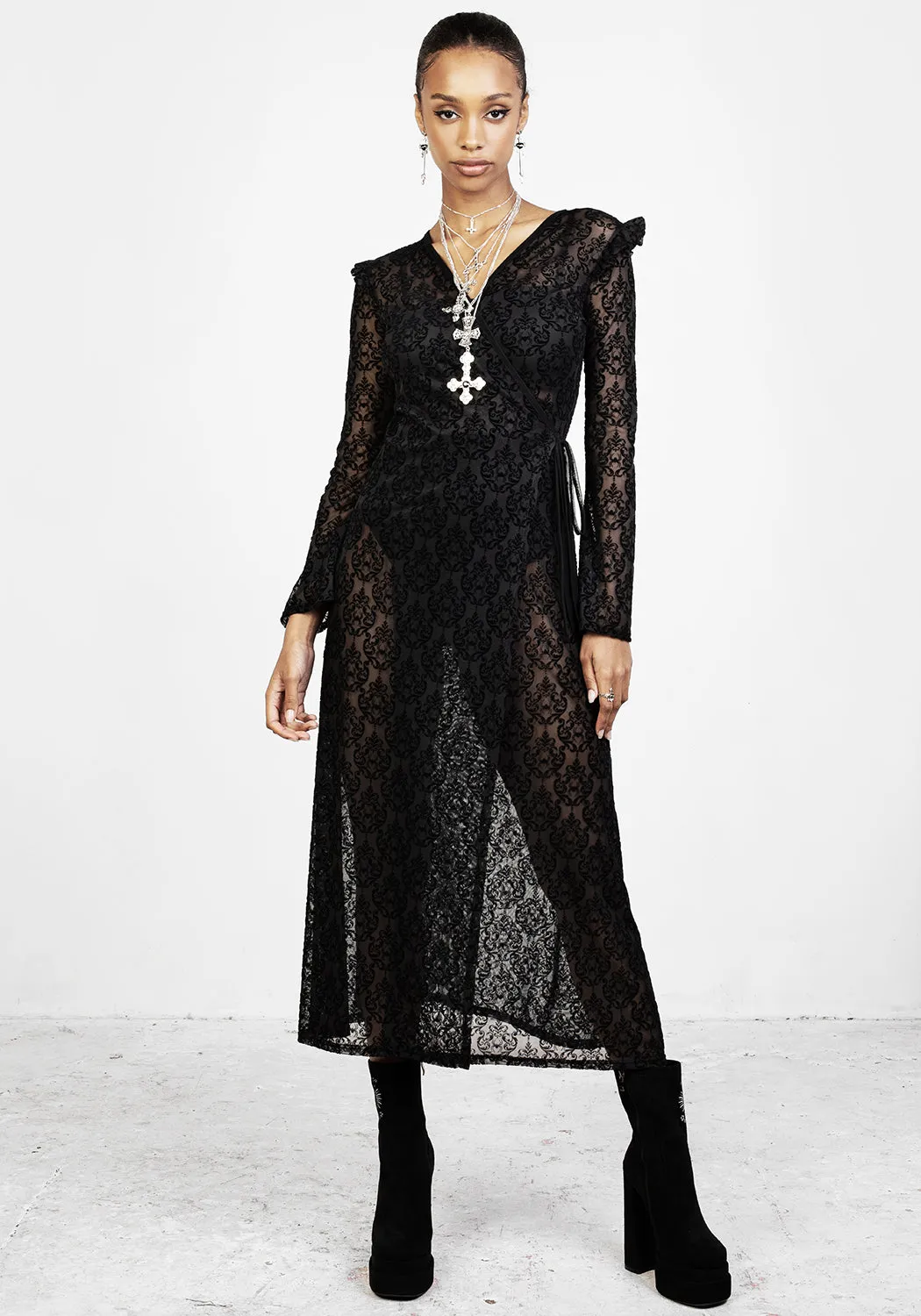 Visual Balance Delena Maxi Wrap Dress