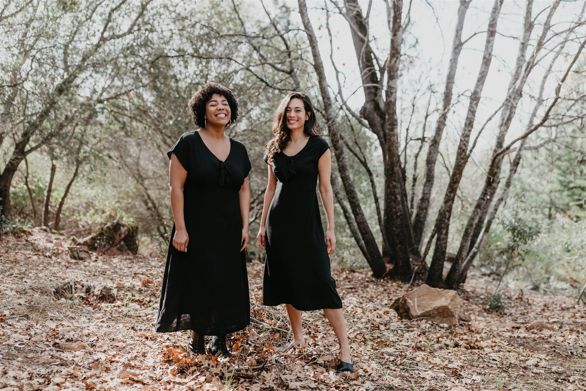 Classic Touch Tatiana Dress in Black Challis