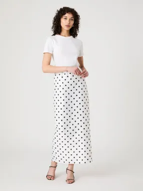 Polka Dot Maxi Skirt Bold Look