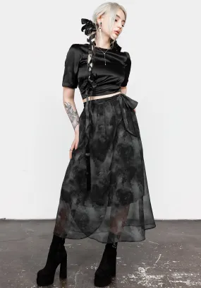 Tempest Tie Waist Midaxi Skirt Mood Dressing Influencer Style