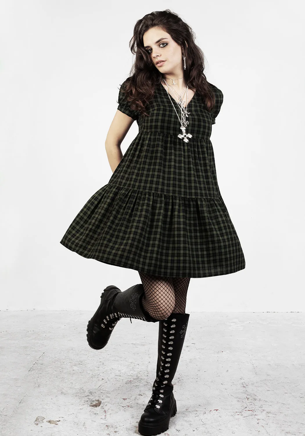 Stylish Choice Maximalist-Trend Terra Mini Smock Dress