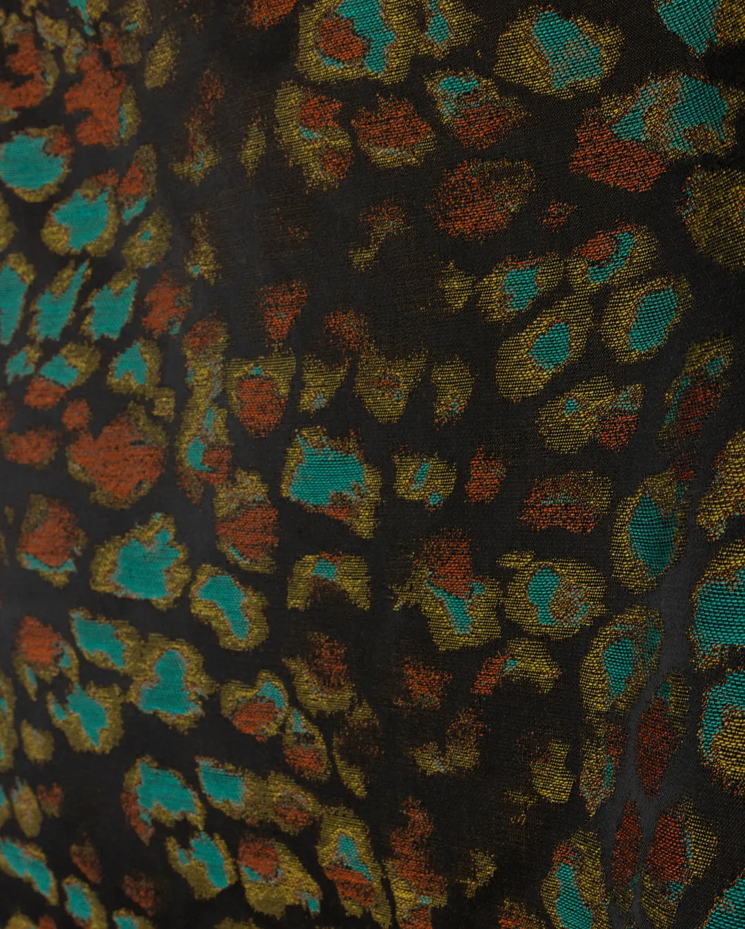 Textured A-Line Maxi Skirt Fold Over Detail