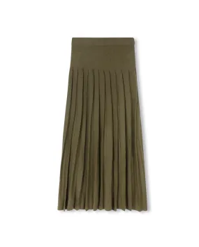 Knit Pleated Maxi Skirt Opaque finish Anti Pilling Treatment