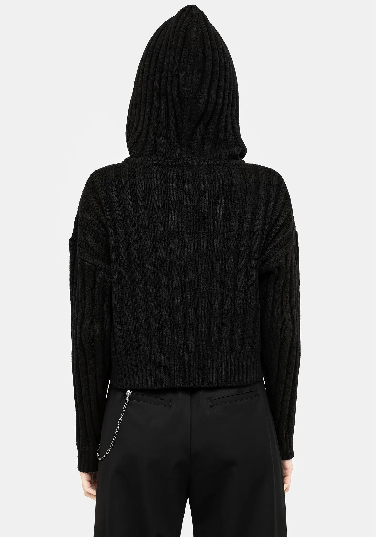 Compact Knit Technique Volar Embroidered Knit Hoody