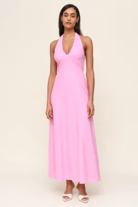 The Simone Halter Dress Elegant formal piece Zip Ease