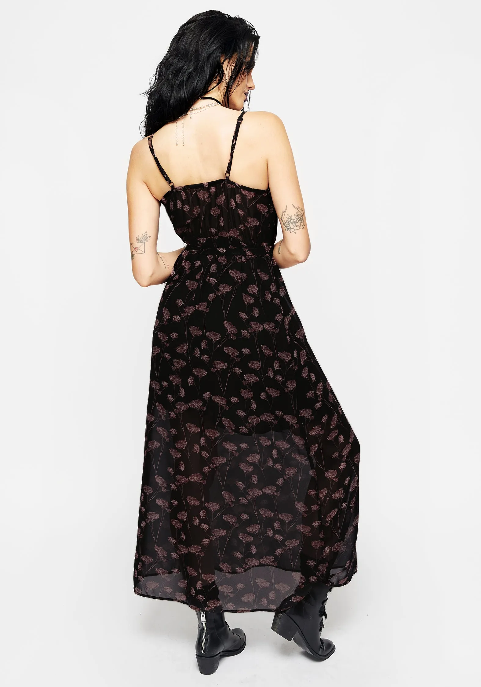 Judas Maxi Dress with Waist Tie Winter Layer