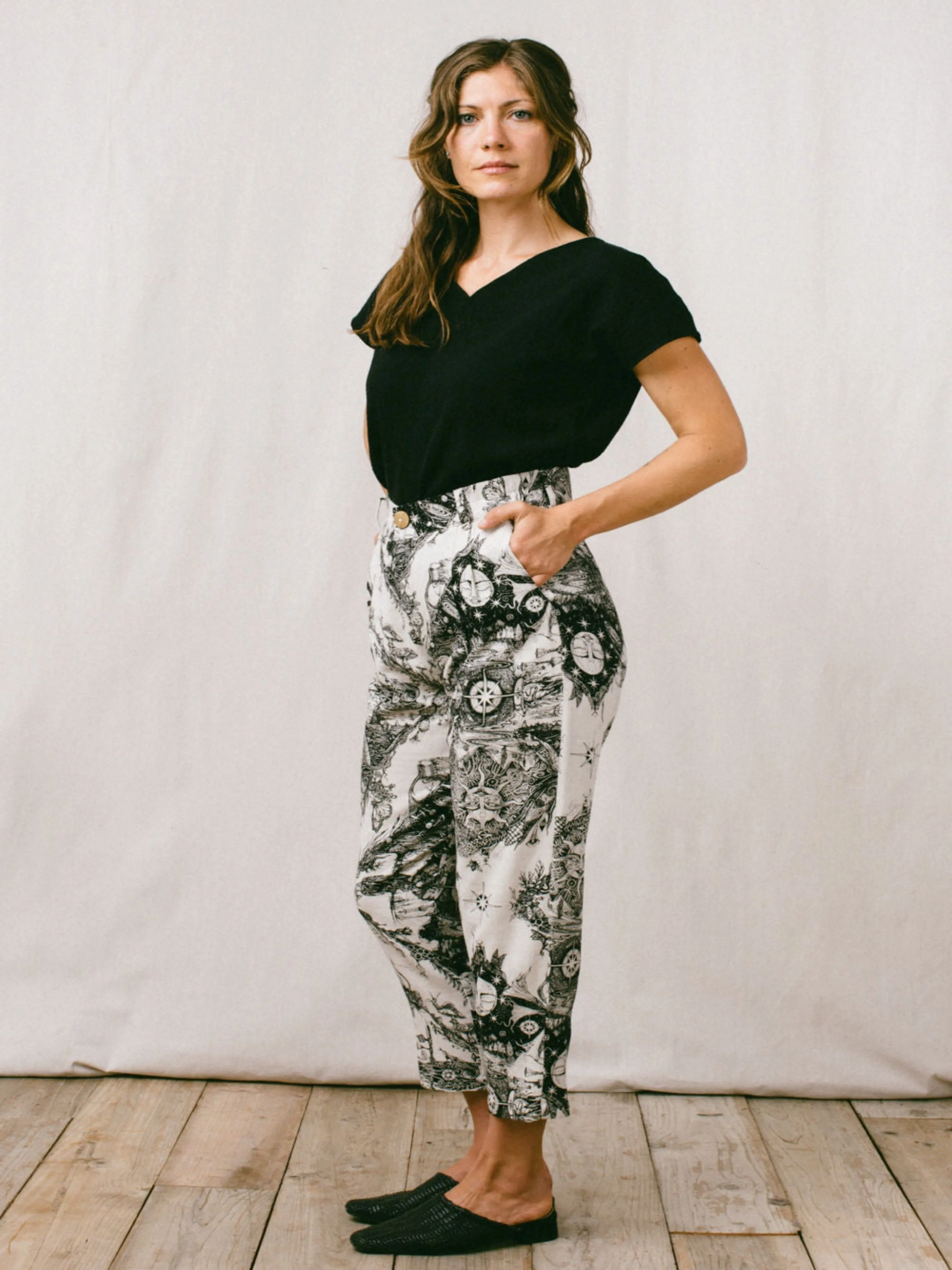 Perfect Pant 2.0 in Earth Worship Linen Slim Comfort Perfect Pair