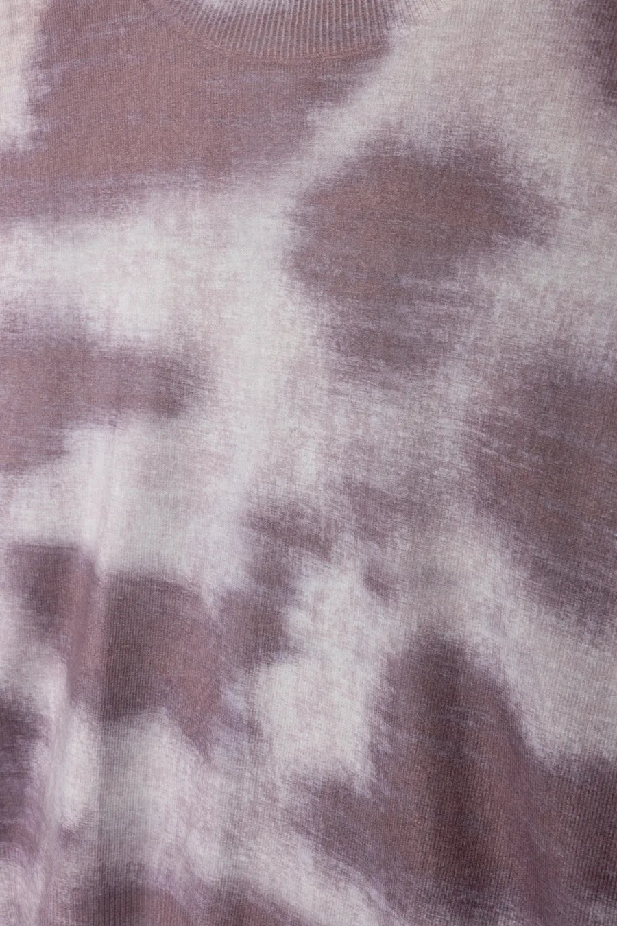 Layered Knit Style Knit Wearable Tie Dye Crew Neck