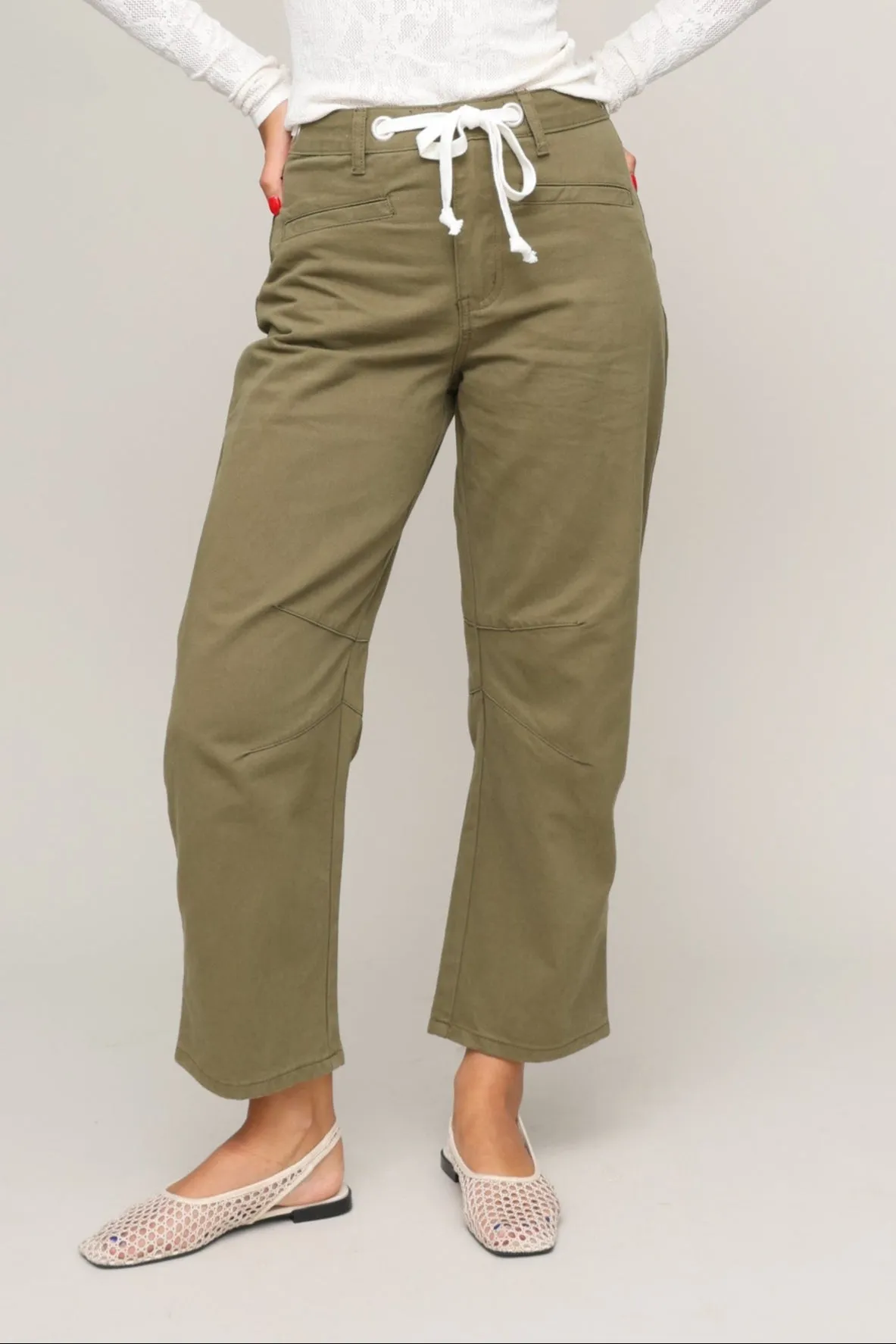 Relaxed Style OdorResistantTreatment Tie Waist Pant
