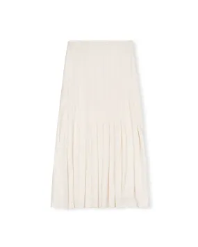 Wiltshire Closed Pleat Maxi Skirt Stretchable Waist