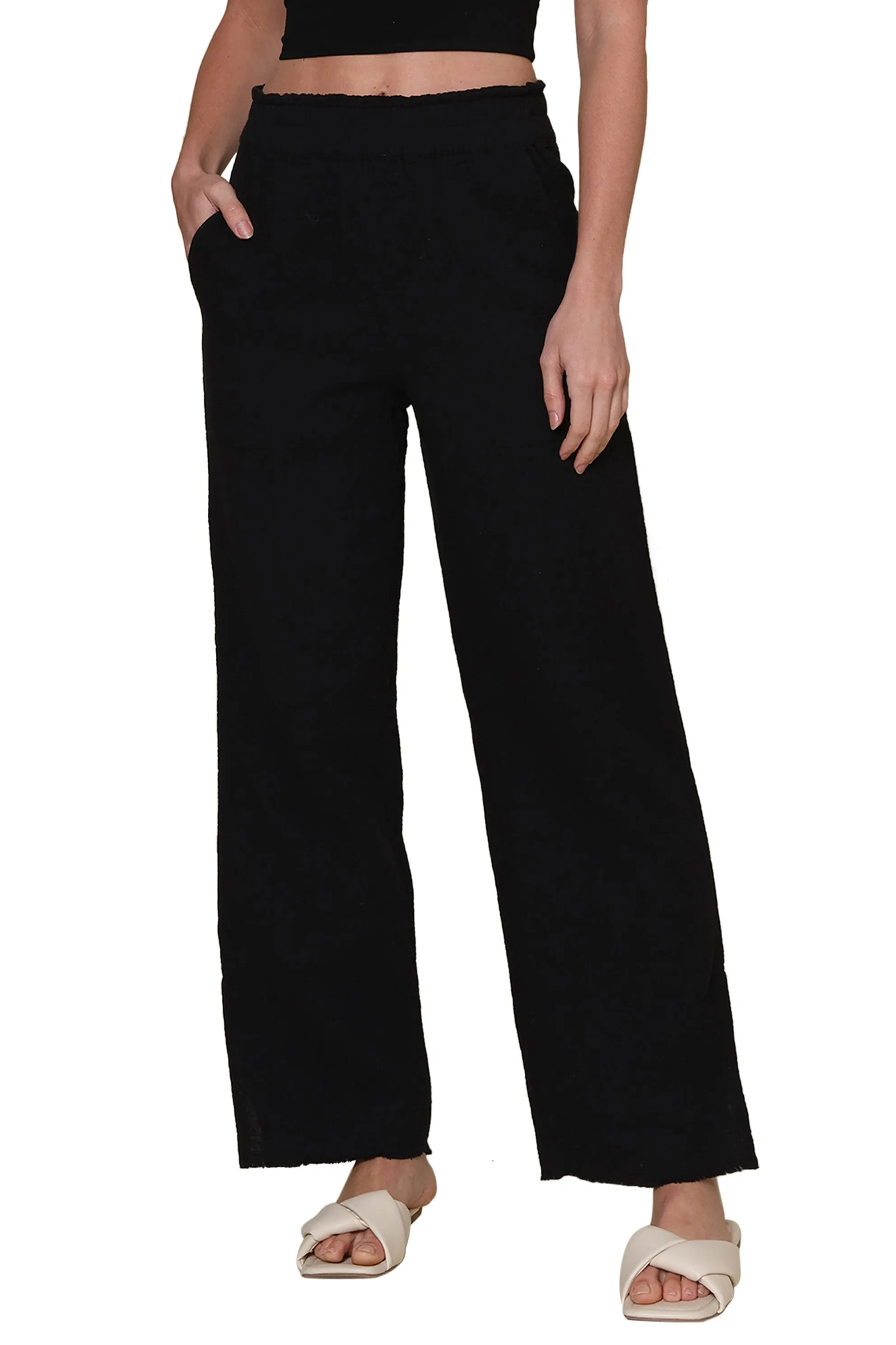 Ripped design Anti Pilling Textile Leon Pants