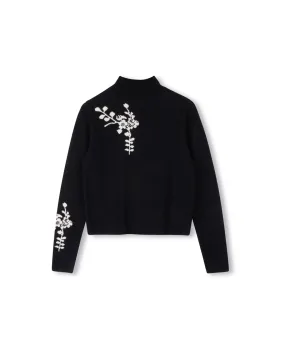 Fine Knit Flower Sweater Essential Layering Thermal regulation