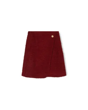 Tore Boiled Wool Wrap Skirt Versatile Wear