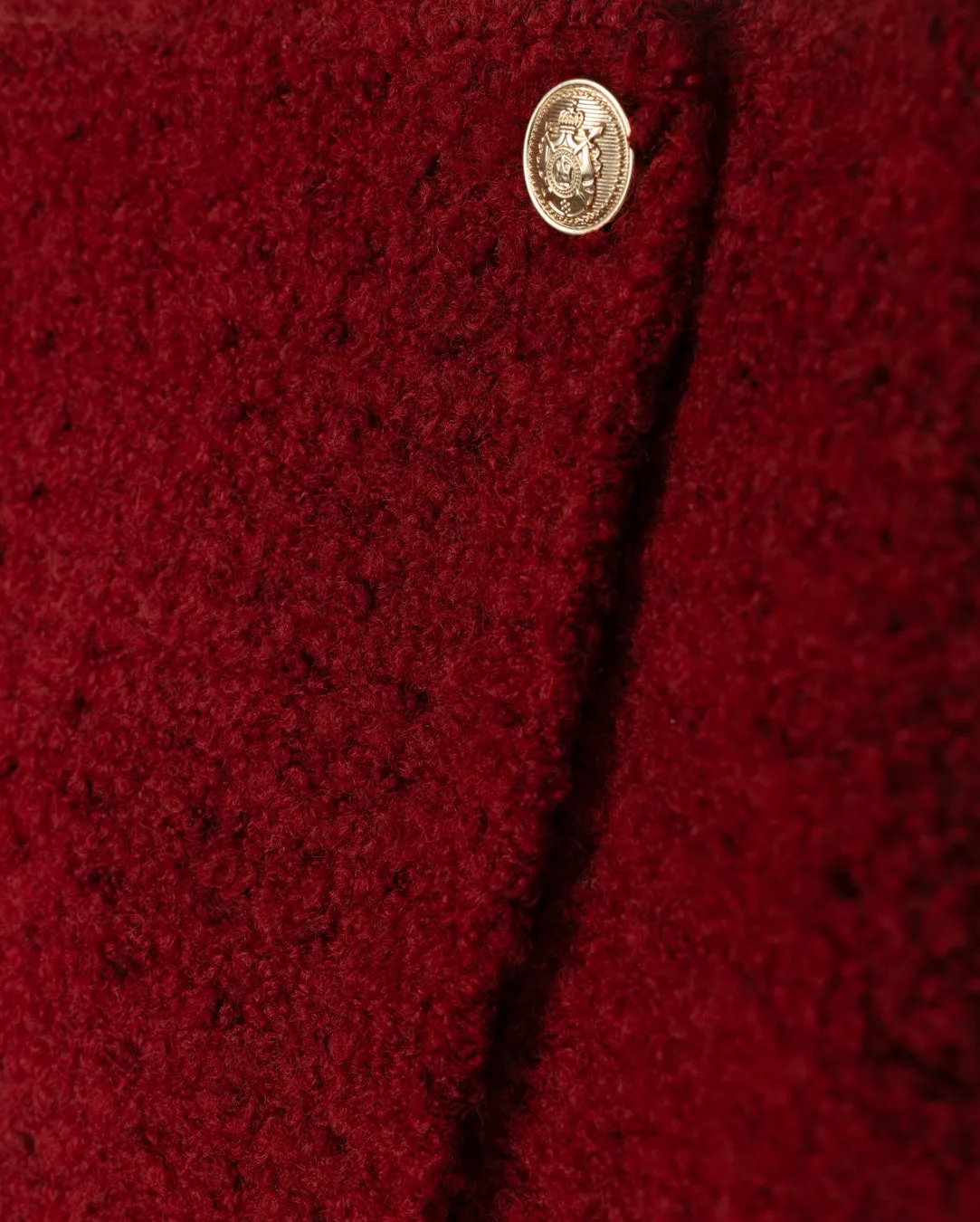 Tore Boiled Wool Wrap Skirt Polished Fit