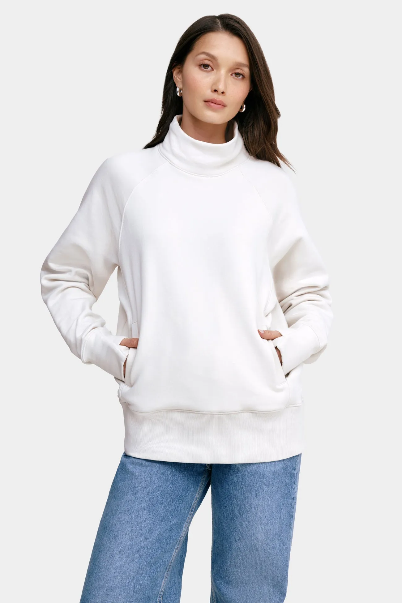 Torrence Sweatshirt RecycledPolyesterBlend Flatlock stitching