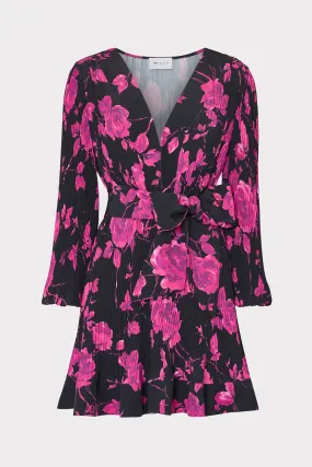 Texture Mood Fit Clean Liv Amarilla Rose Pleated Dress