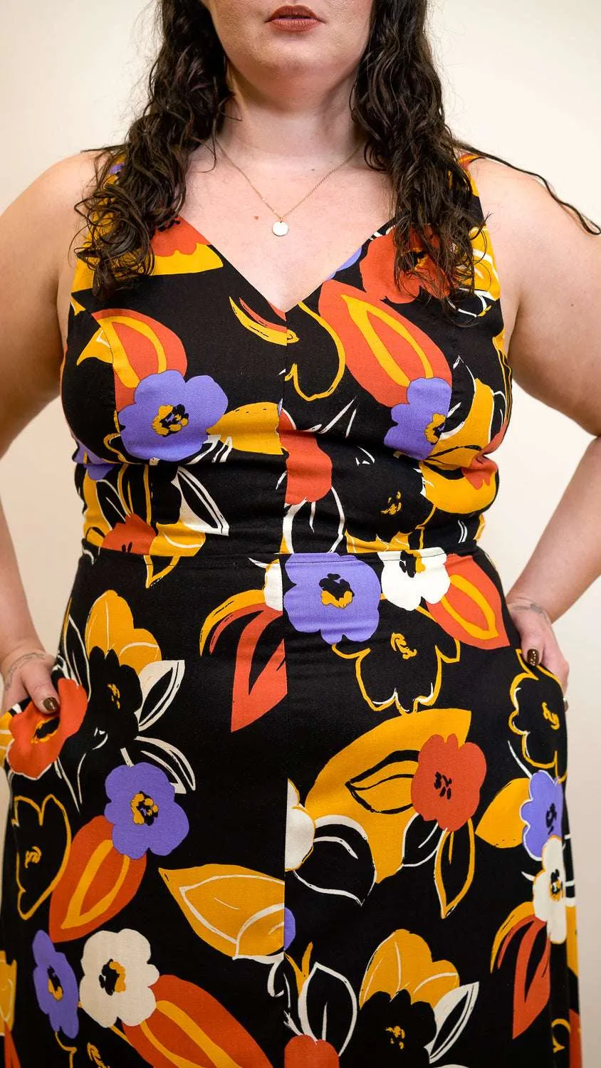 DurableStitching Meadow Dress in Abstract Floral