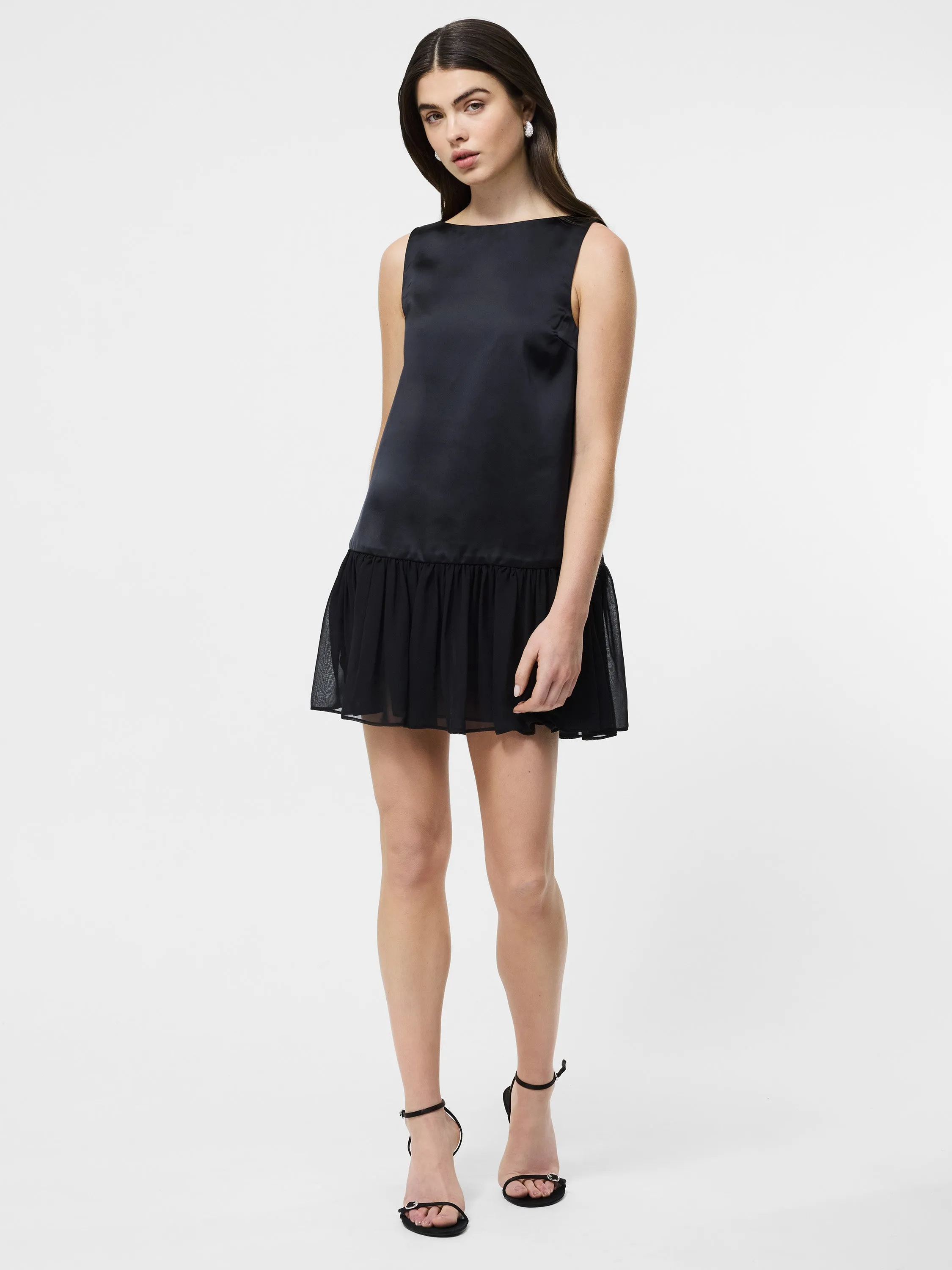 Marina Silky Drop Waist Mini Dress High Cut Breezy Comfort