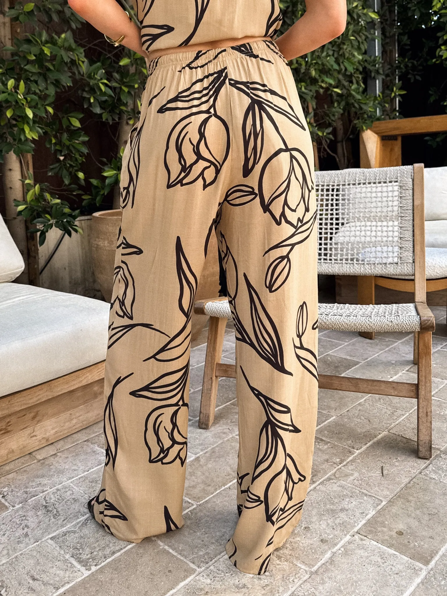 Low Maintenance Fibers Neat Look Tulips Wide Leg Pants - Final Sale