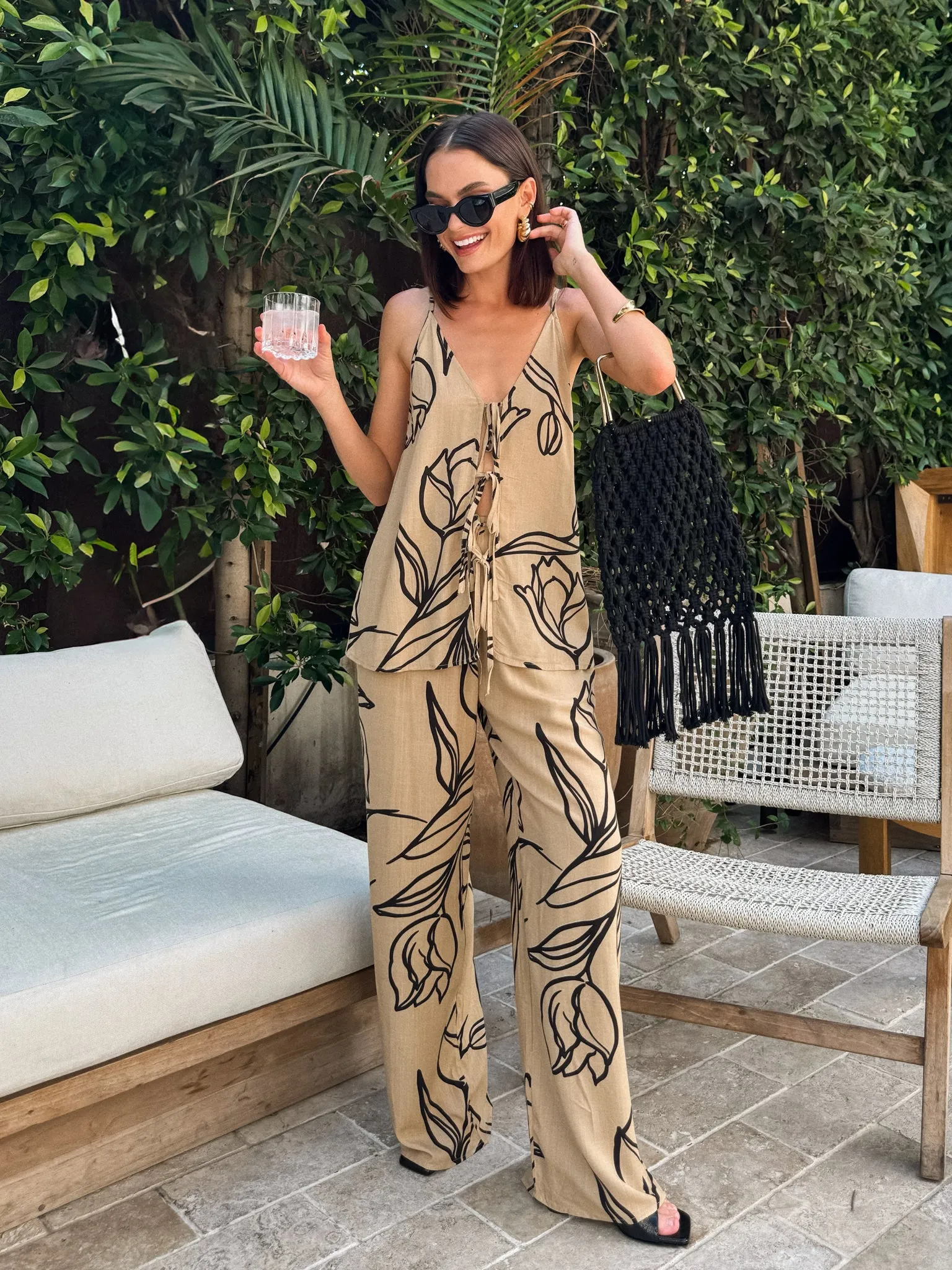 Tulips Wide Leg Pants - Final Sale Soft Material