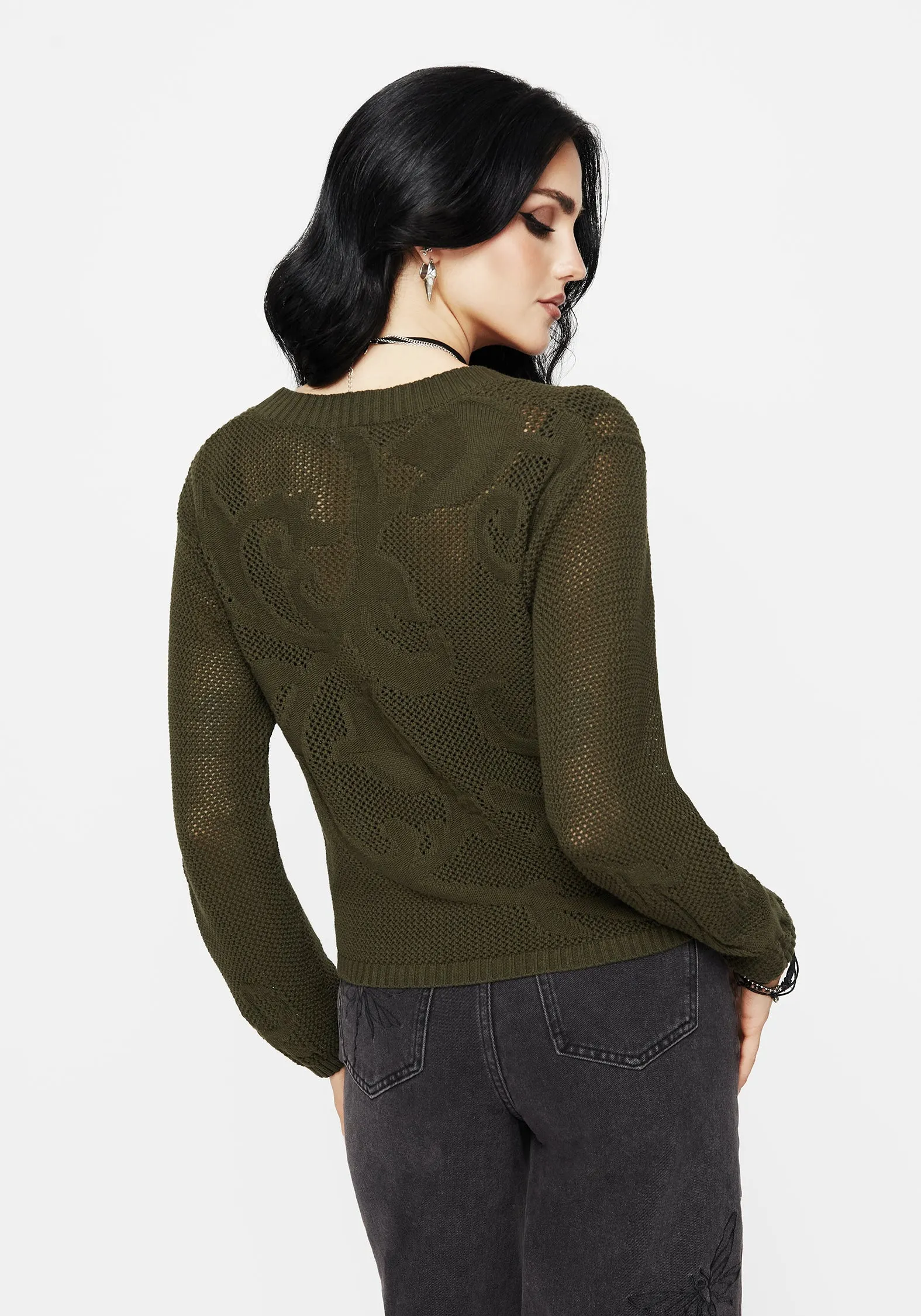 Tulip Jacquard Knit Cardigan Yarn Dyed Circular Knit Sustainability Guide