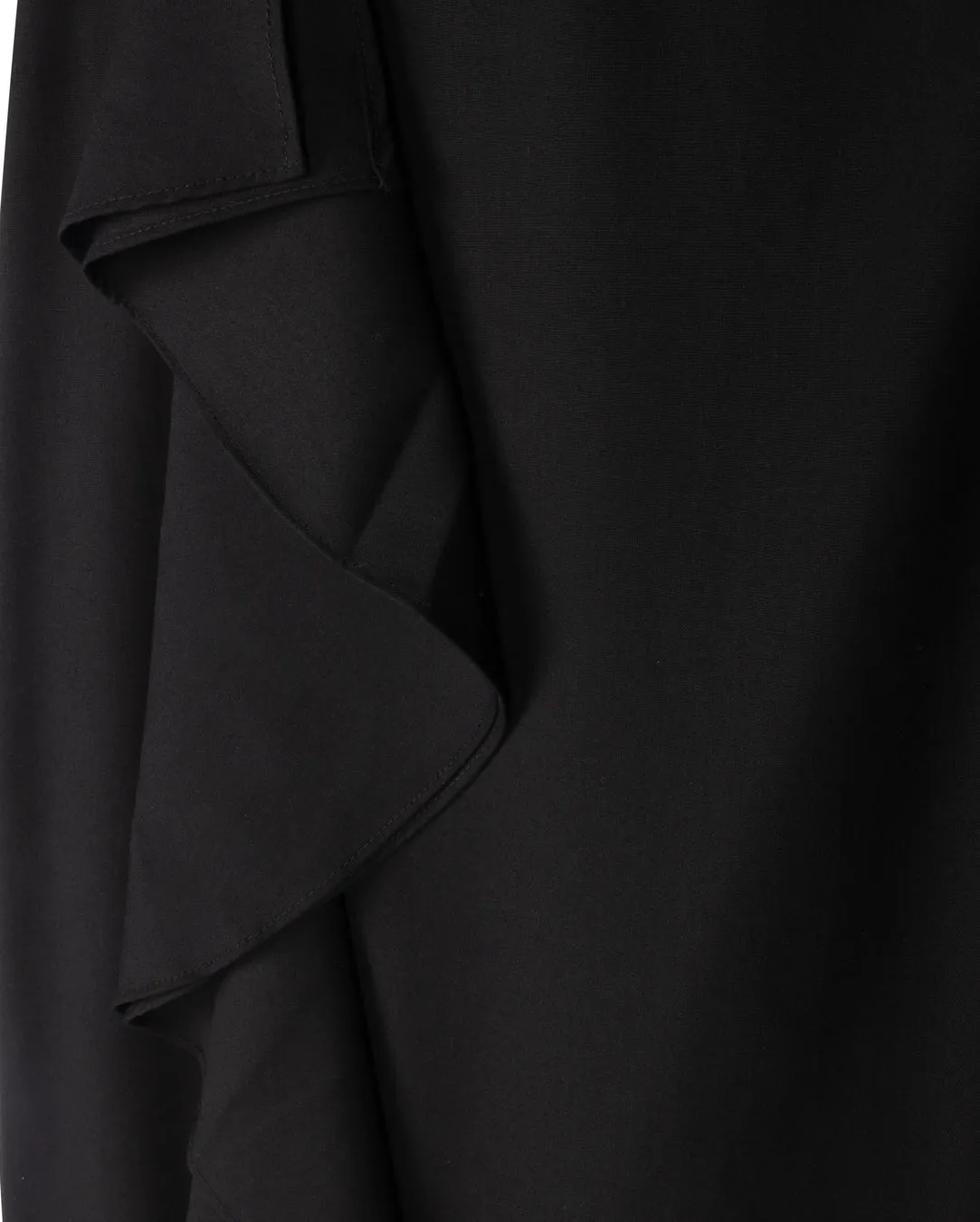 Statement Color Leroi Wool Side Ruffle Skirt