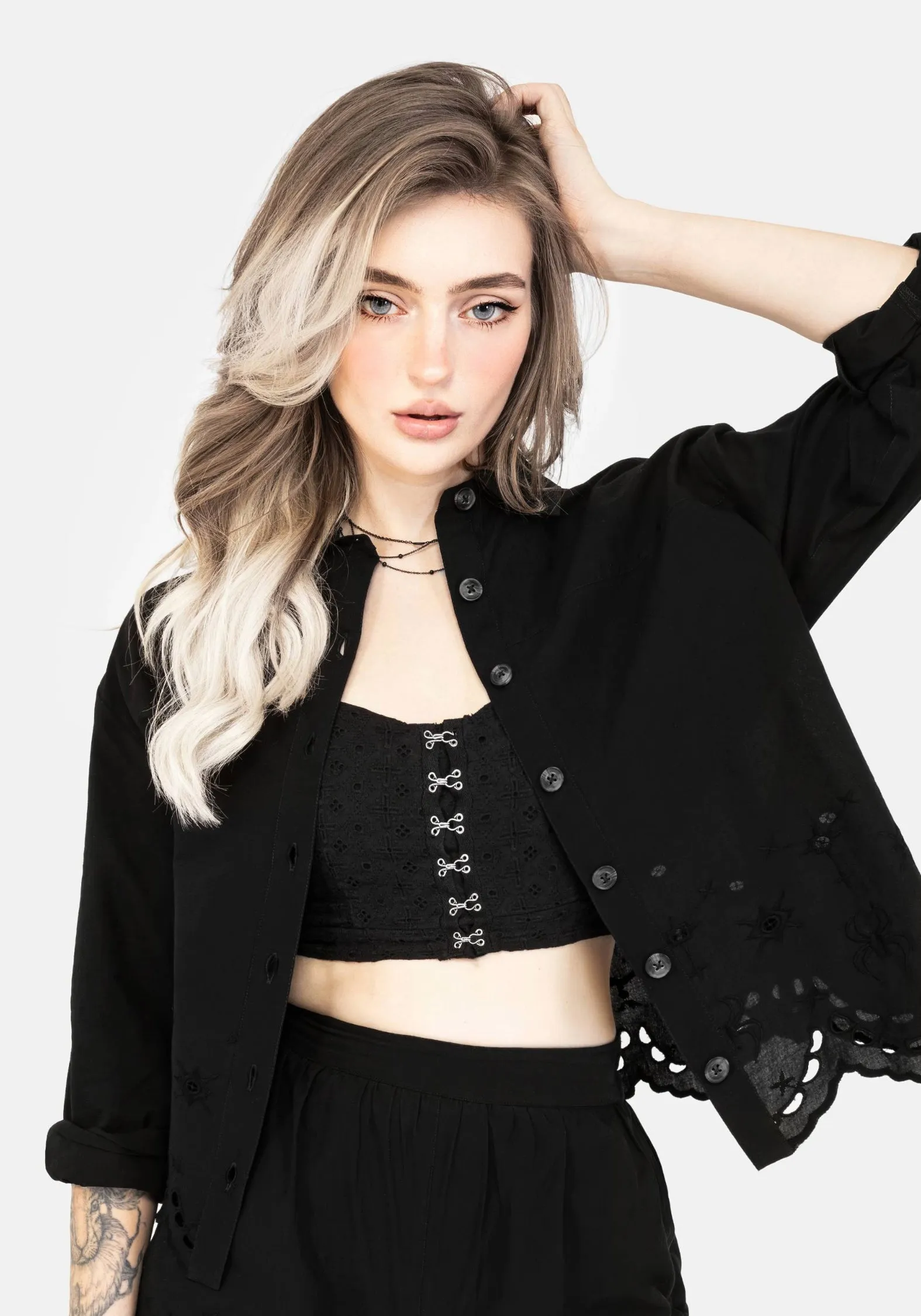 Oversized Collar Freya Broderie Bralet