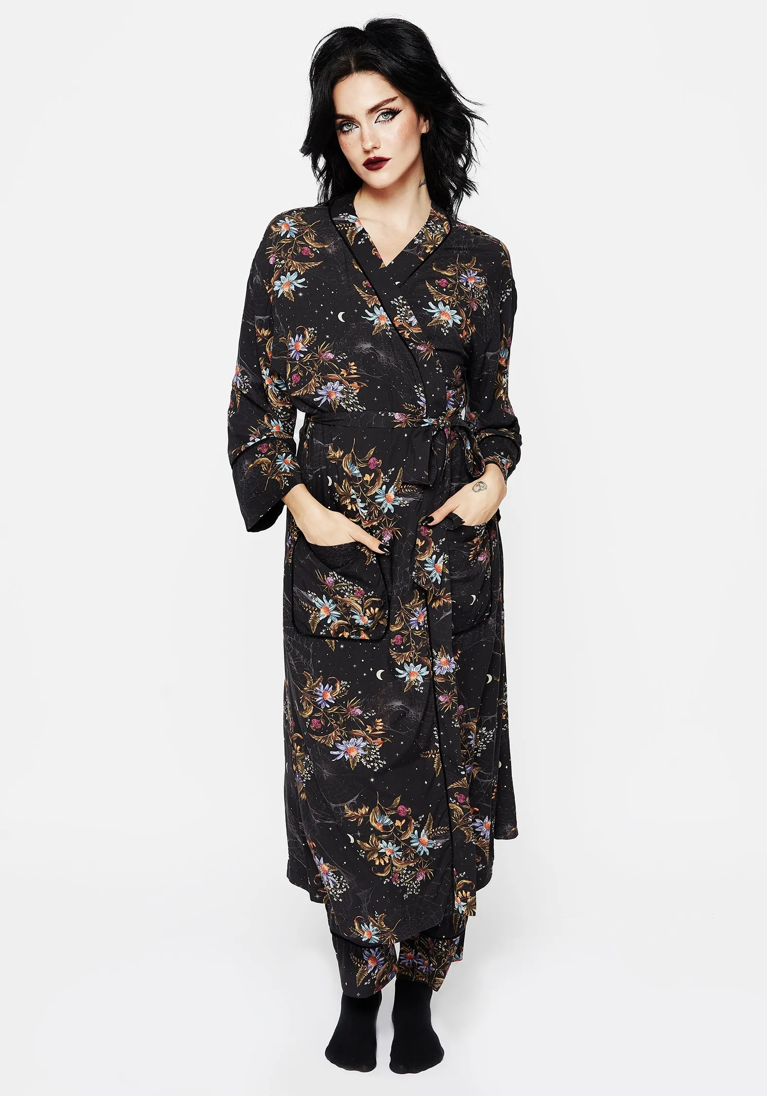 Cleome Floral Spiderweb Dressing Gown Smart Layer All Time