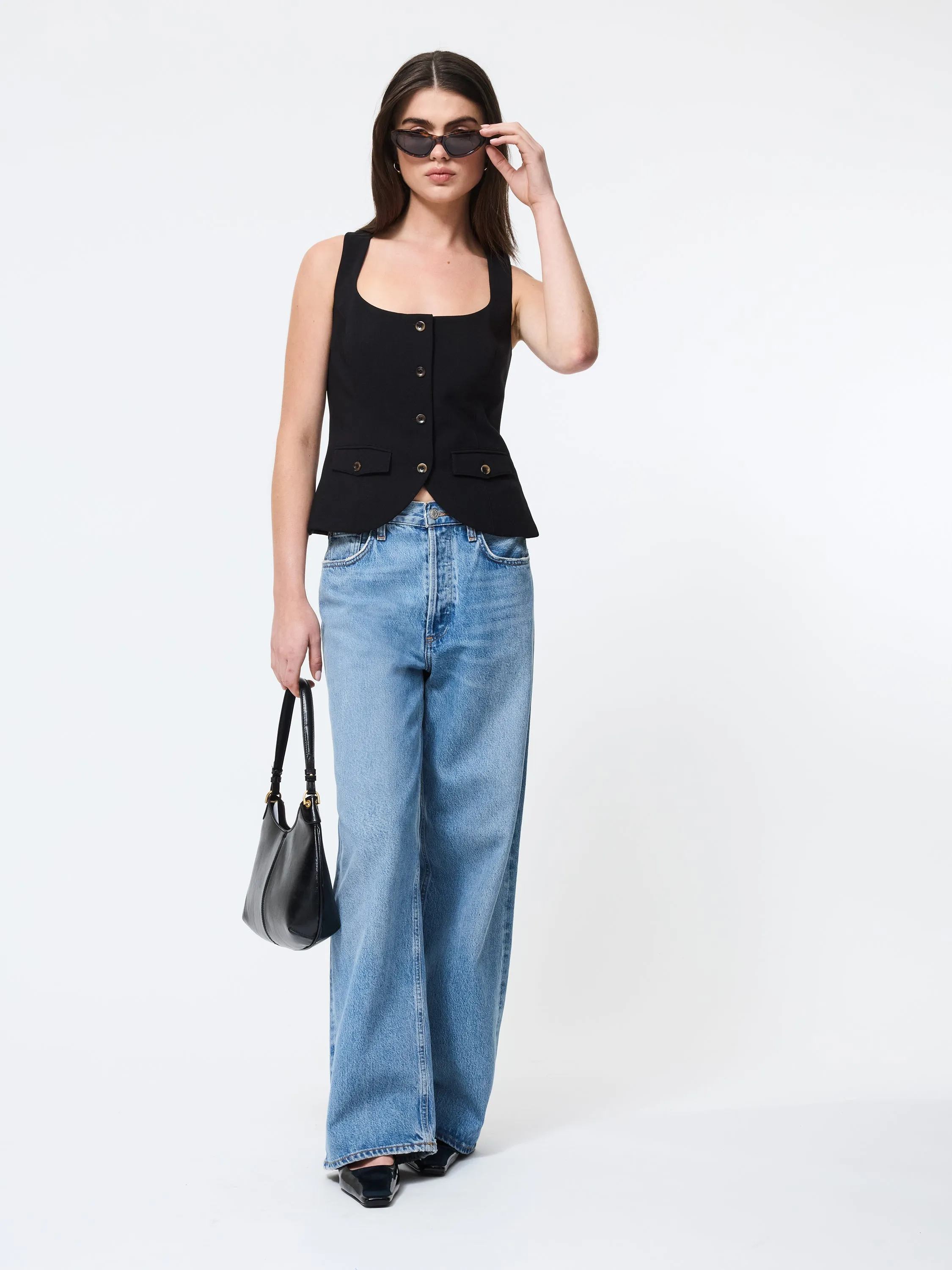 Azra Twill Two Pocket Top Reinforced Seam Technique