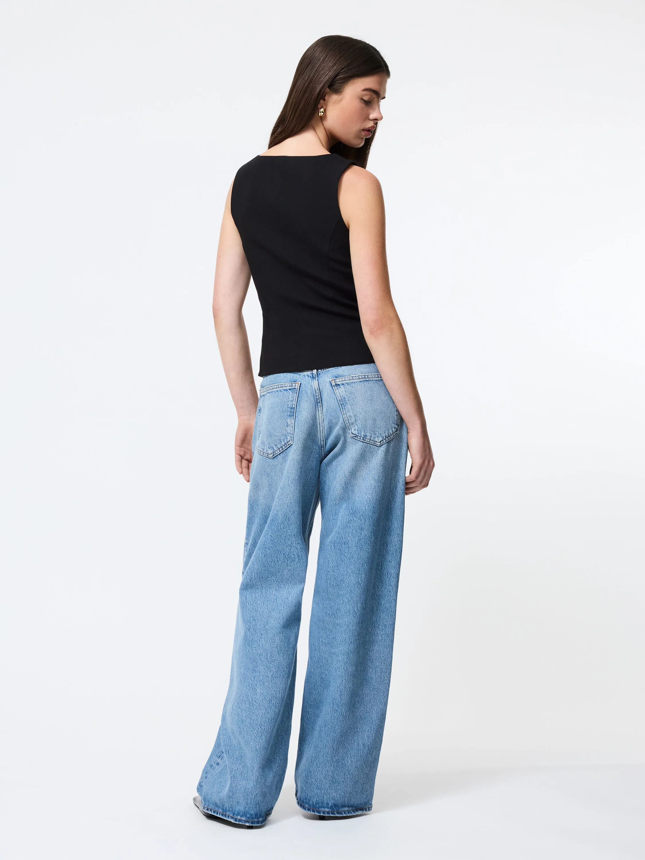 Azra Twill Two Pocket Top Four Way Stretch Material