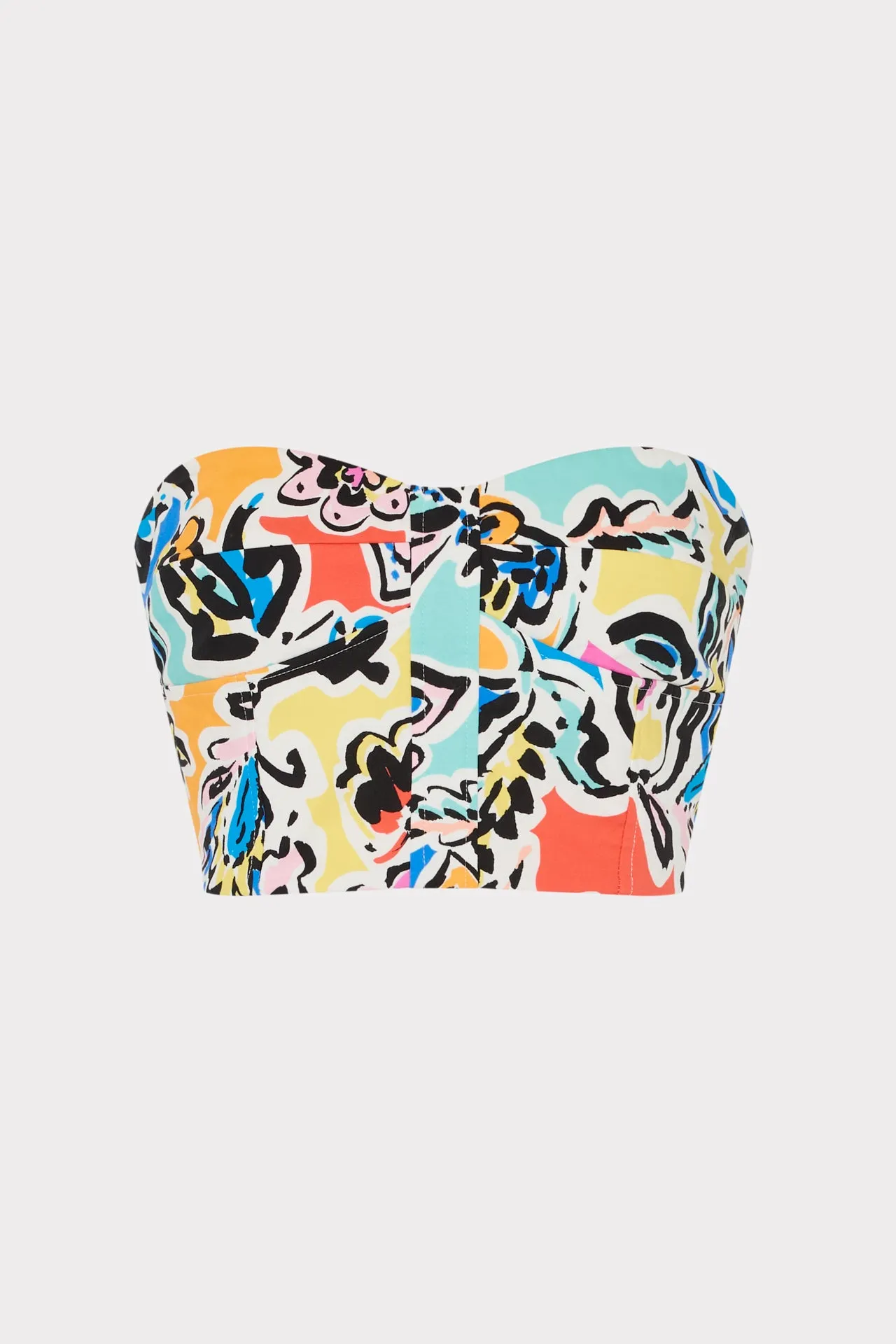 Neha Rainbow Oasis Poplin Bustier Top Sustainable Manufacturing Process