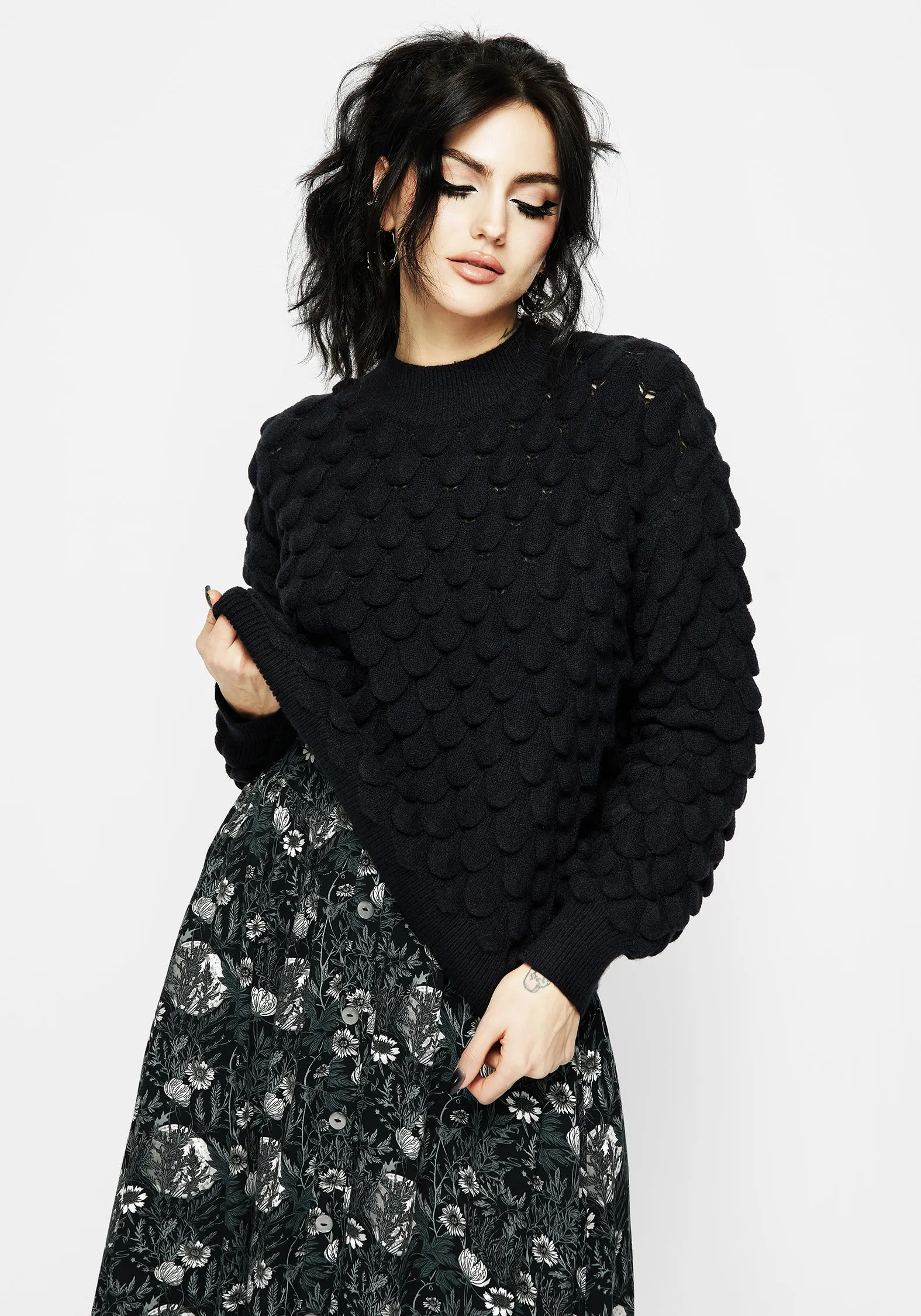 Undine Chunky Knit Jumper WaterResistant LightReflectiveTrim