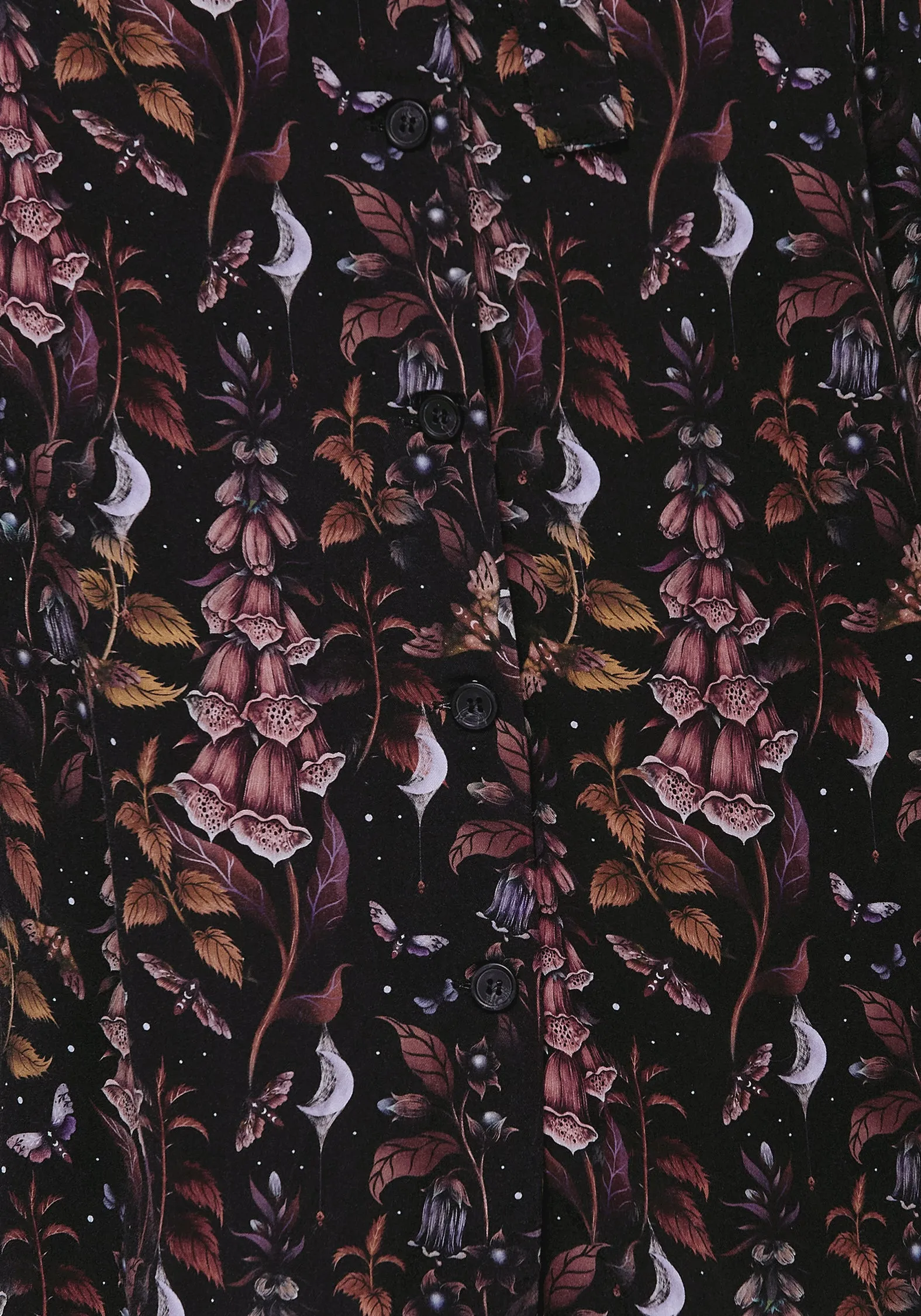 Vintage feel Foxglove Midi Shirt Dress