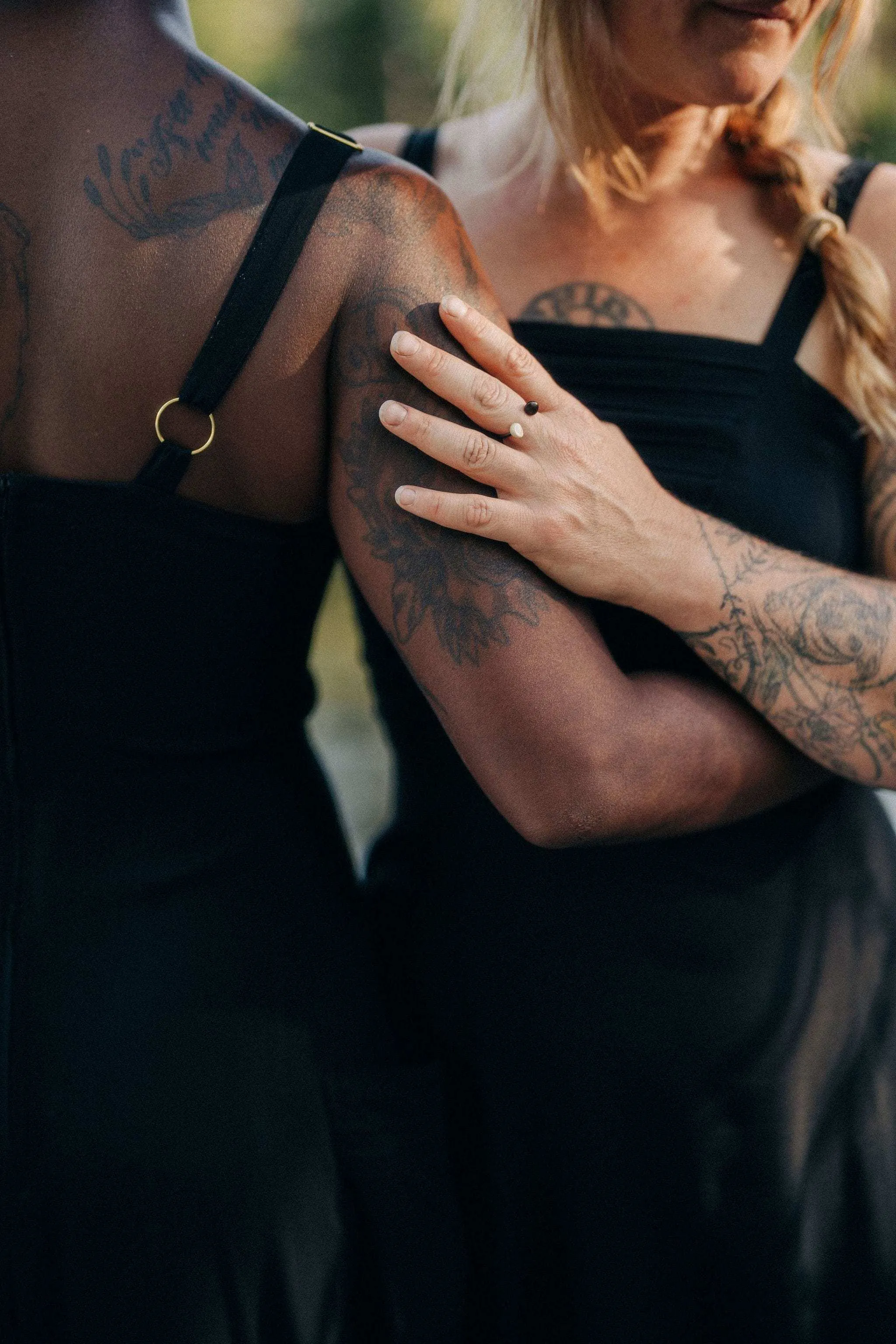 Cozy Feel Fashionable event gown Uriah Dress in Black Challis