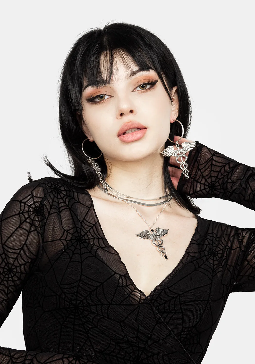 VENOM MESH WRAP TOP Long Sleeve Polo