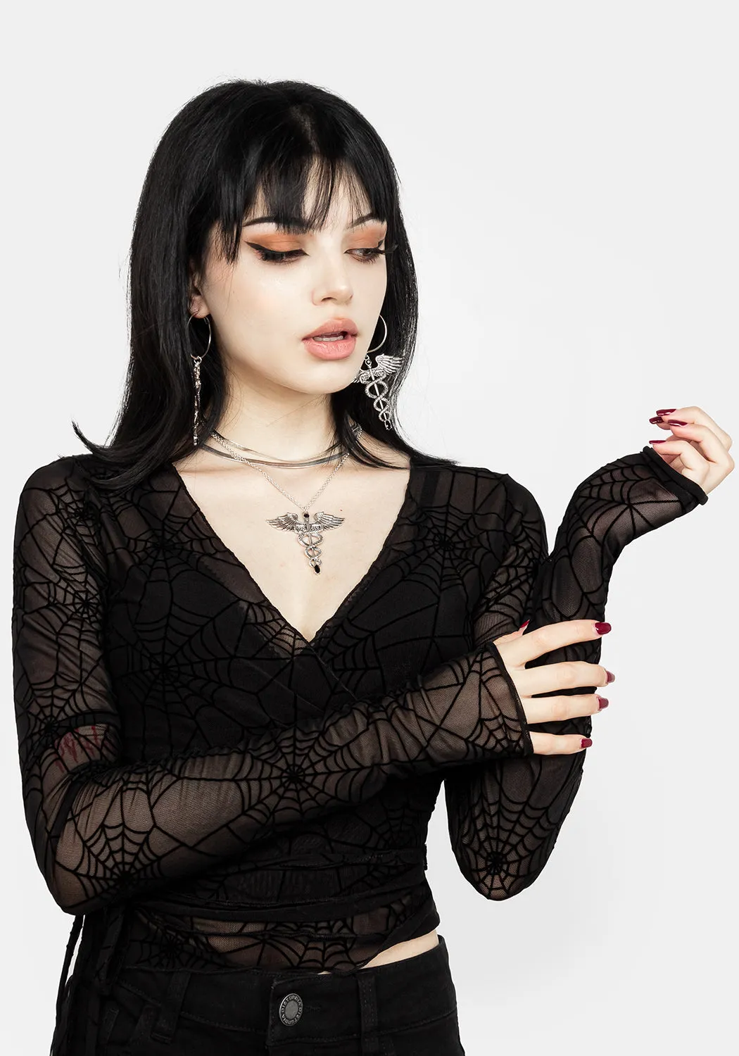 VENOM MESH WRAP TOP RibbedCollar
