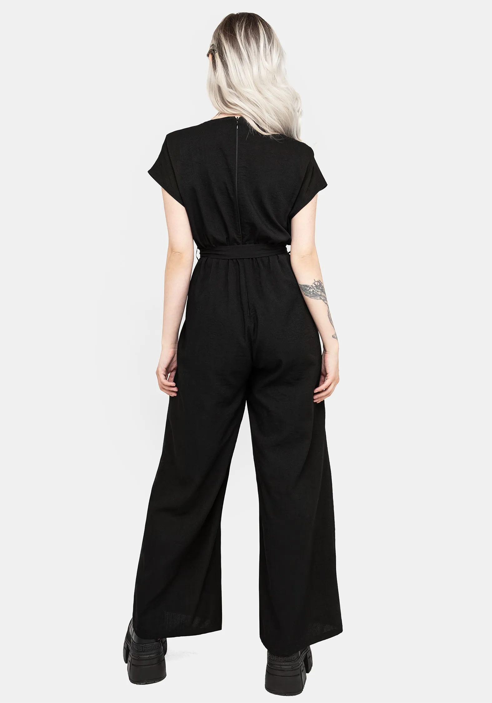 Vacation Friends Vampyrum Embroidered Jumpsuit