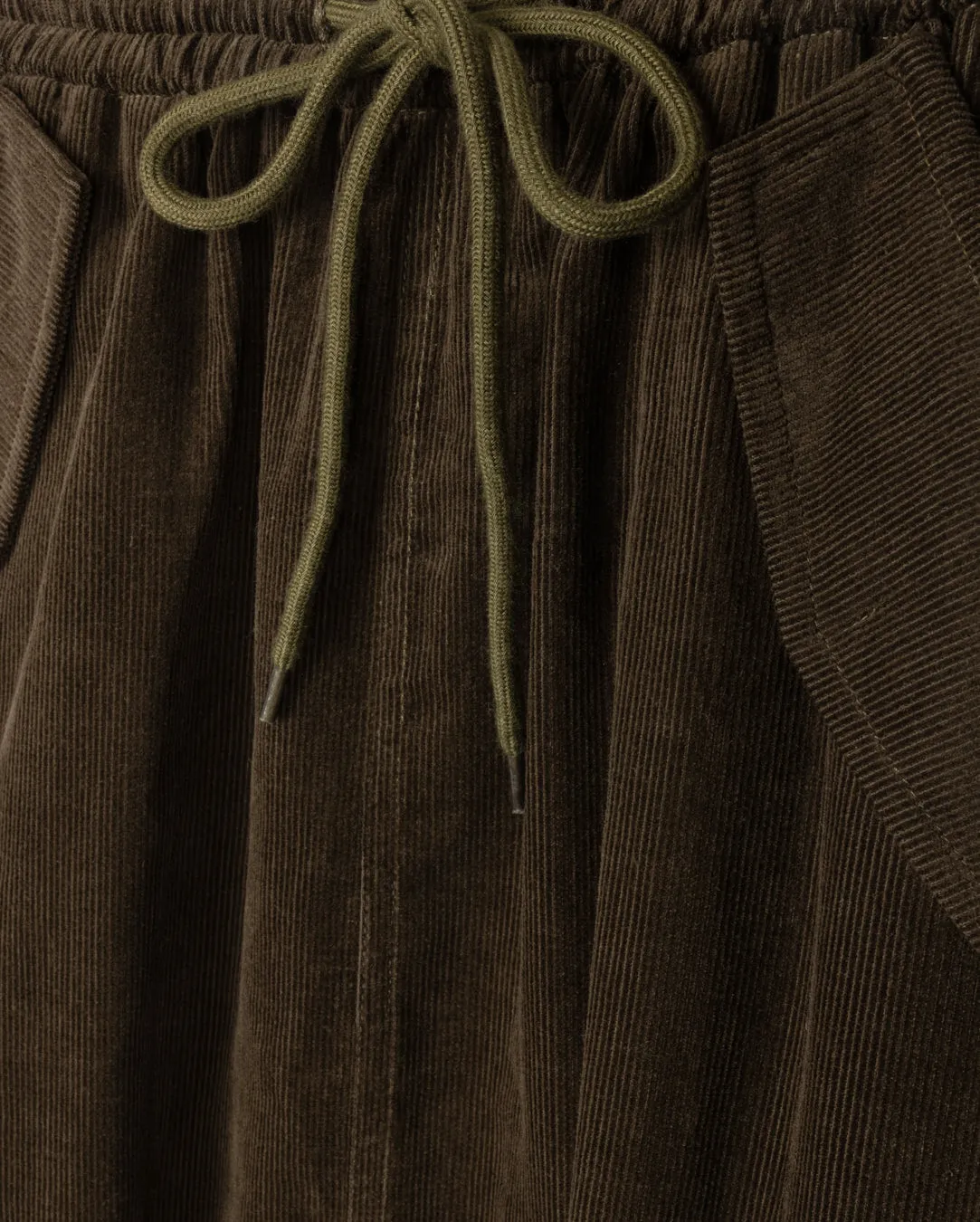 Vato Corduroy Drawstring Cargo Pocket Skirt All Occasion