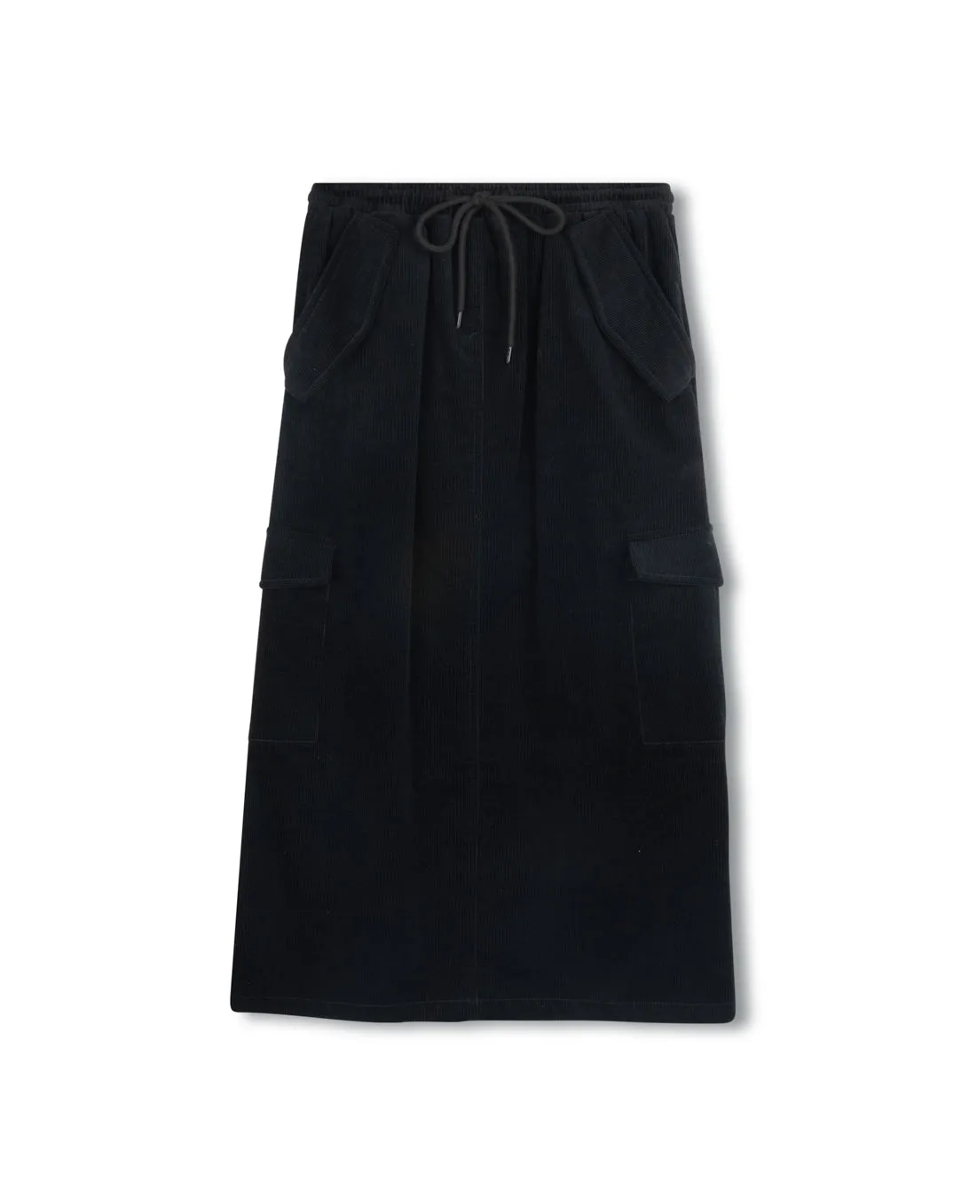 Style Innovation Vato Corduroy Drawstring Cargo Pocket Skirt