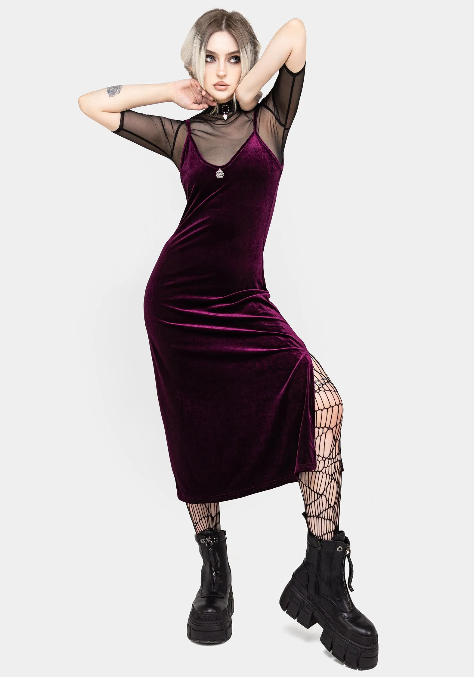 Empire Waist WINONA MIDI SLIP DRESS