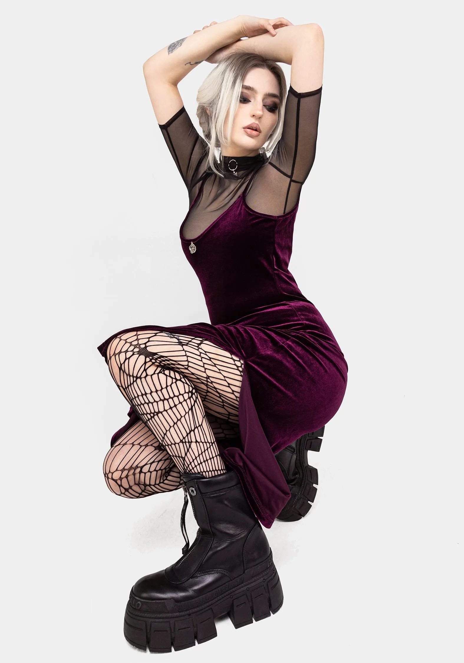 Textured Surface budget-friendly WINONA MIDI SLIP DRESS