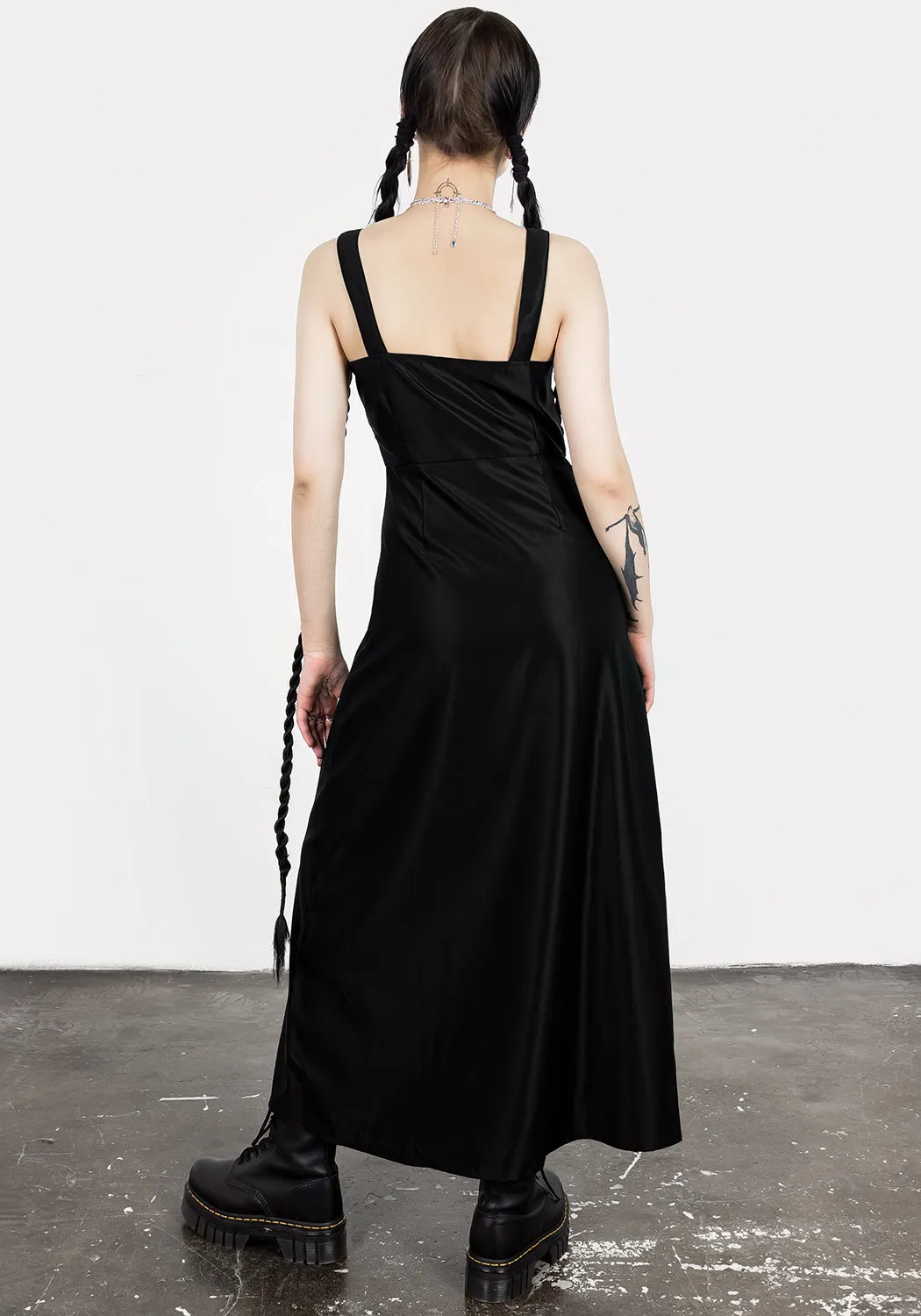 Vengeance Zipped Slip Midaxi Dress Timeless office dress QuickDryTechnology