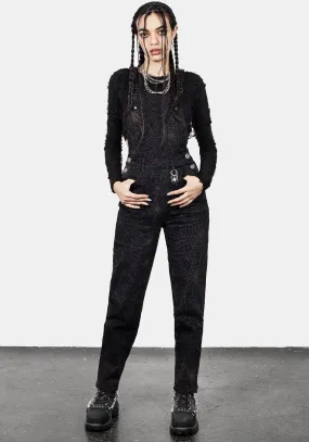 Venom Mom Dungarees Weekend Style Rainy Day Street Style