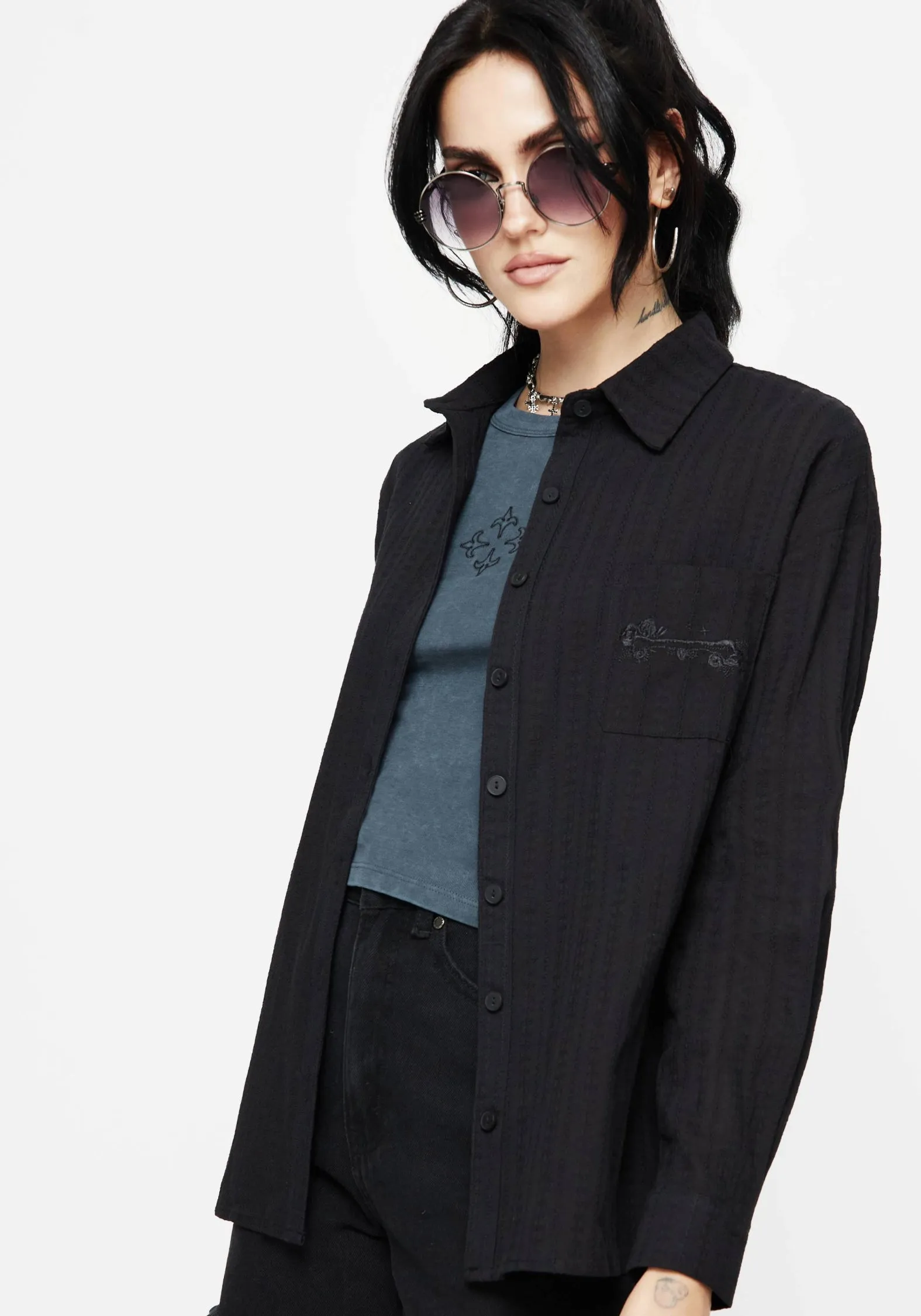 VentilatedArmholes Stretch Technology Bela Cotton Button Up Shirt