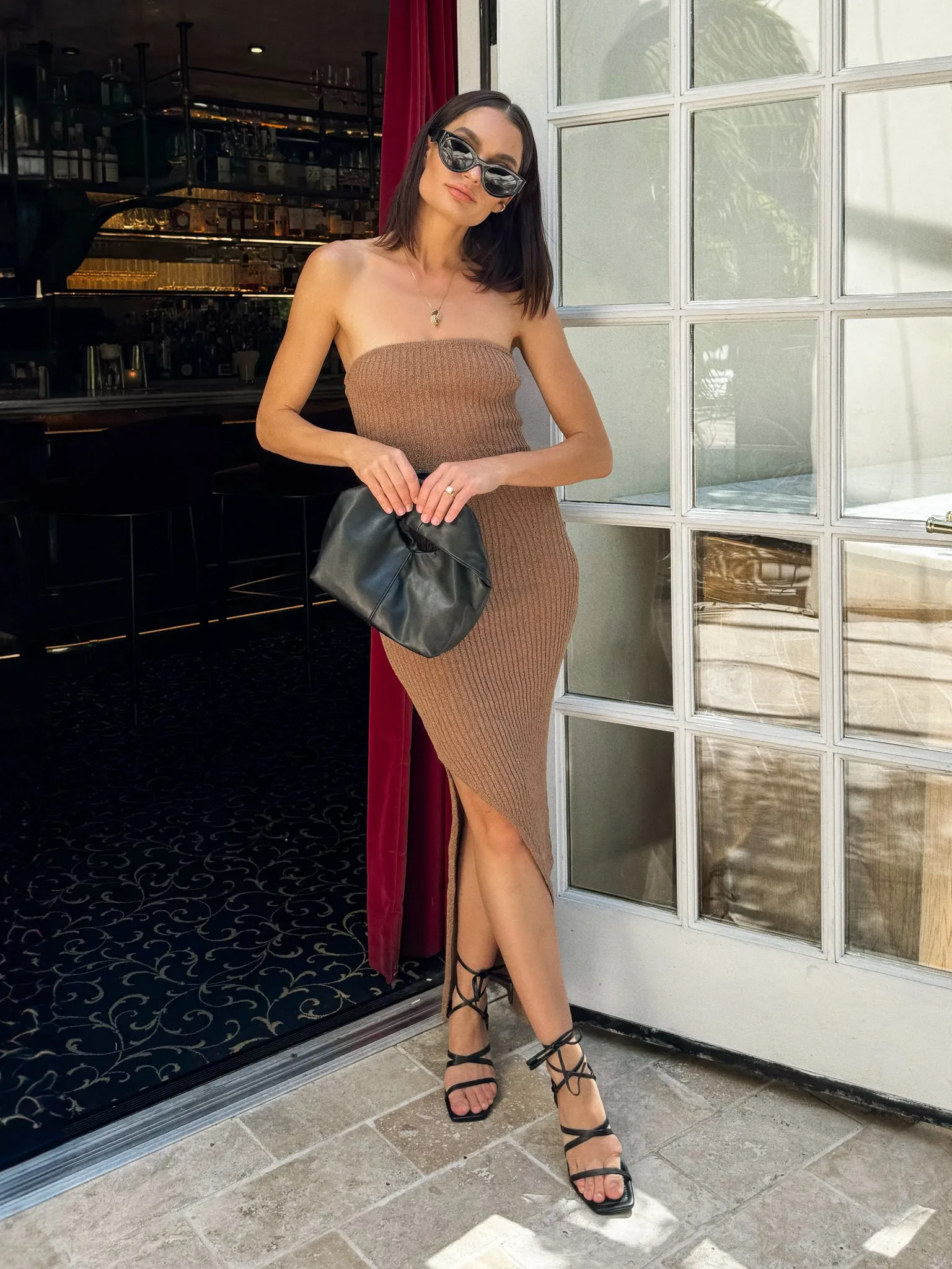 Loungewear Friendly Street Warmth Nevaeh Knit Midi Dress - Final Sale