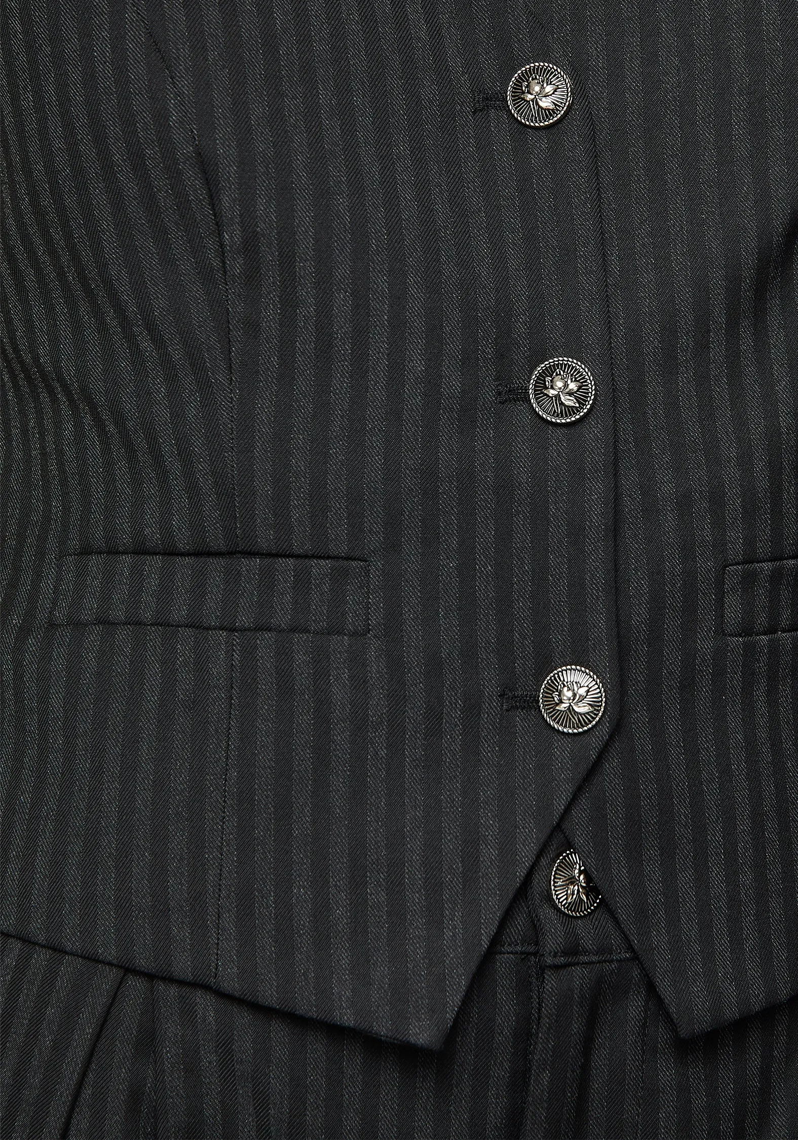 Circular Knit Technology Nevermore Pinstripe Tailored Waistcoat